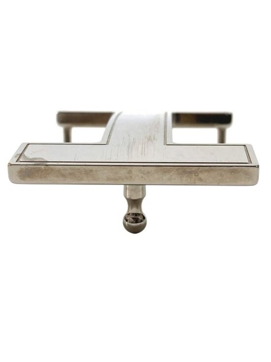 Hermes Buckle Belt Logo Only Metal Silver main image 9